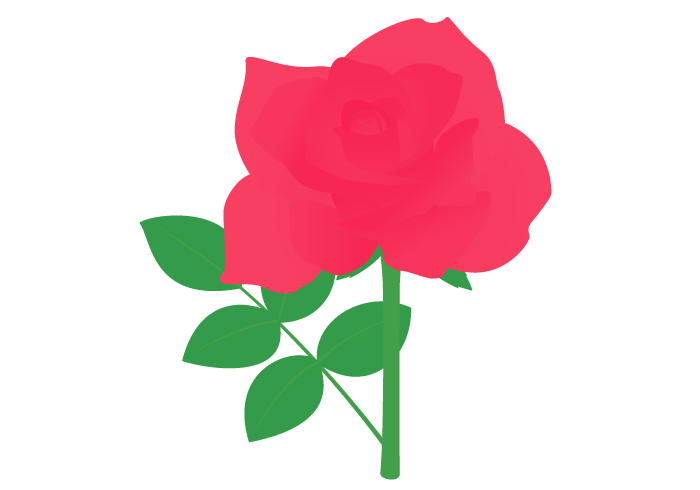 バラ 薔薇 の花 かわいい無料のフリーイラスト素材集