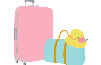スーツケースと旅行カバン