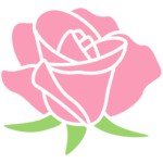 ロゴ（ピンクのバラ）