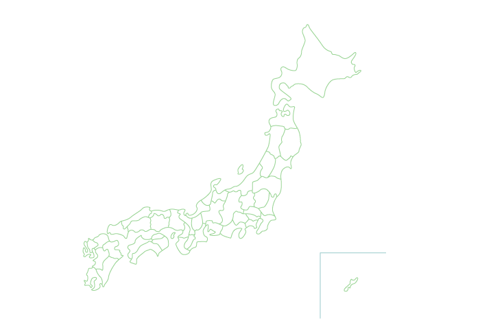 日本地図（県境入り）