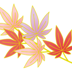 楓・紅葉文様（和風のカエデデザイン）