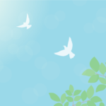 平和イメージ（白い鳩）