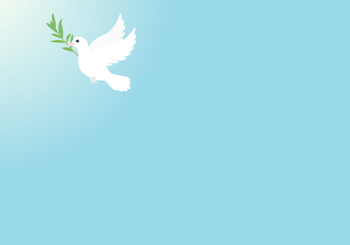 平和イメージ（白い鳩とオリーブ）