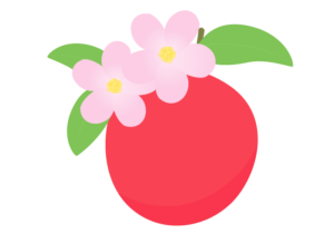リンゴ（林檎）と花