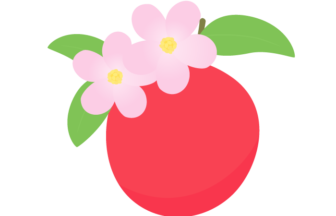 リンゴ（林檎）と花
