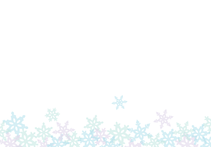 雪の結晶の下部装飾フレーム
