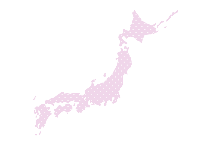 日本地図（水玉柄）