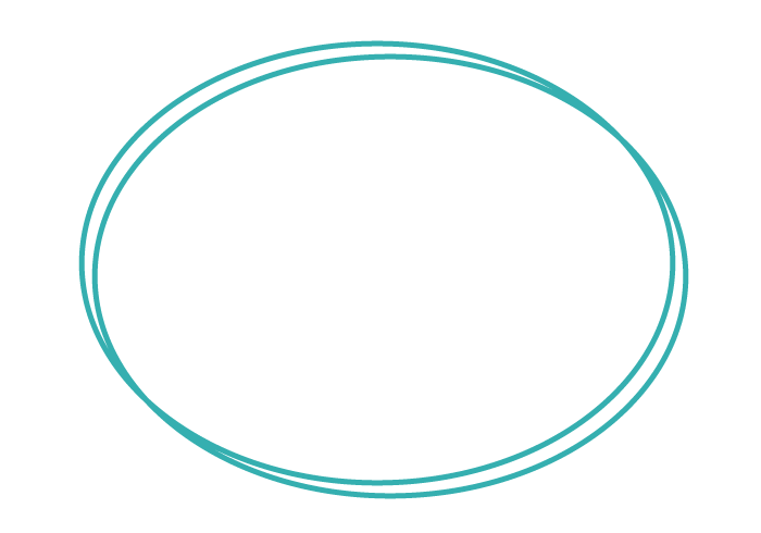 楕円形フレーム（二重枠）