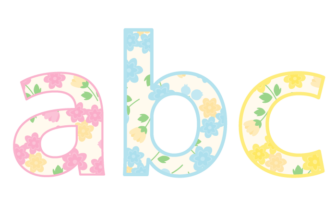 アルファベット「abc」