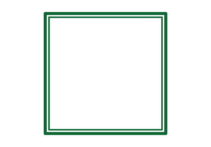 正方形フレーム（二重線）