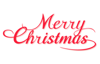 クリスマス「Merry Christmas」のカリグラフィー文字