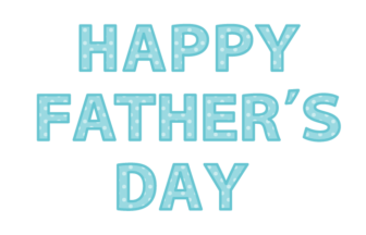 父の日「Happy father's day」の飾り文字