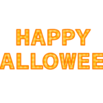 「Happy halloween」の飾り文字