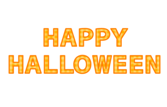 「Happy halloween」の飾り文字