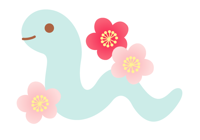 巳年（ウメの花）