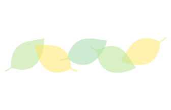 葉っぱ形の分割枠（一文字フレーム）