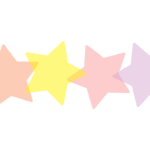 星形の分割枠（一文字フレーム）