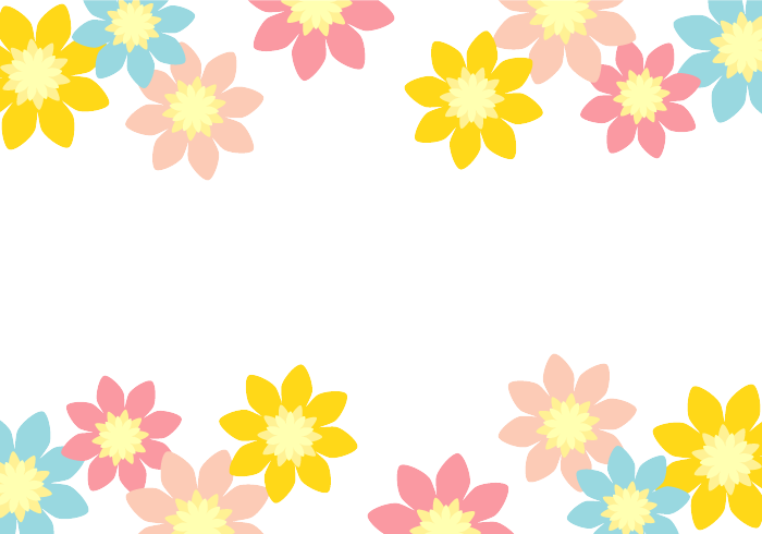 上下枠（花装飾）