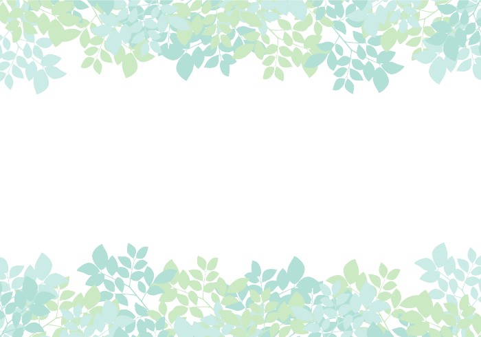 上下枠（緑シルエット装飾）