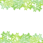 上下枠（緑シルエット装飾）