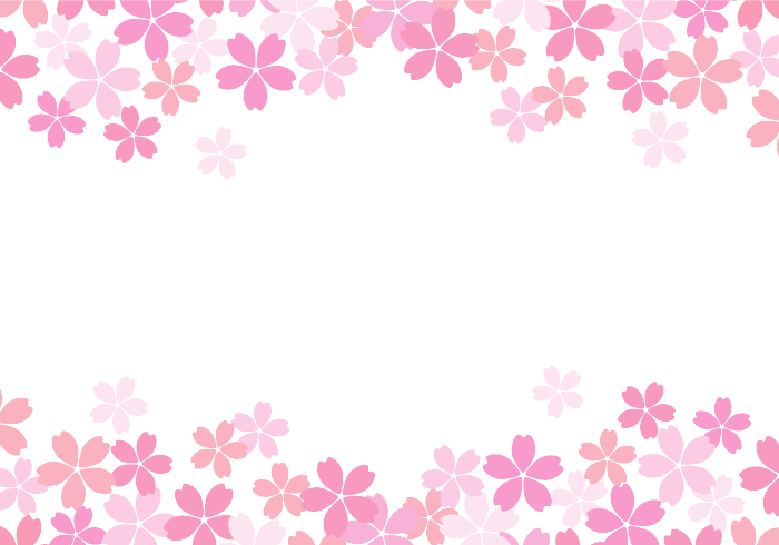 上下枠（サクラ装飾）