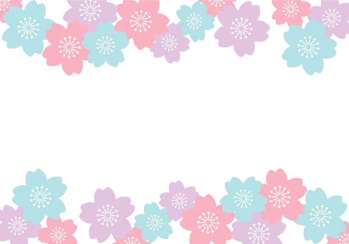 上下枠（サクラ装飾）