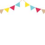 上部枠（フラッグガーランド装飾）