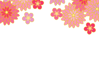 上部装飾枠（和風装飾）