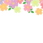 上部装飾枠（バラ装飾）