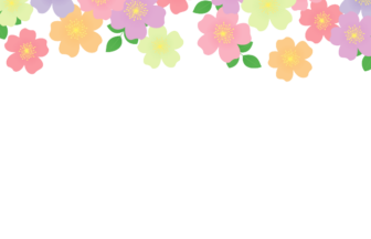 上部装飾枠（バラ装飾）