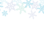 上部枠（冬装飾：雪の結晶）