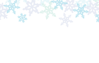 上部枠（冬装飾：雪の結晶）