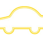 自動車形フレーム（二重線）