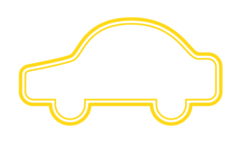 自動車形フレーム（二重線）