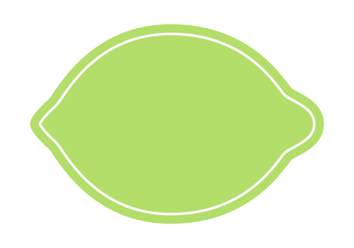 レモン形フレーム（塗りつぶし）