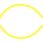 レモン形フレーム（二重線）