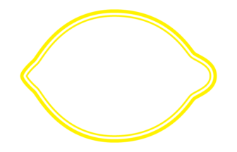 レモン形フレーム（二重線）