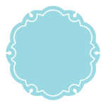 雪輪文様形フレーム（塗りつぶし）