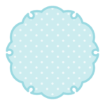 雪輪文様形フレーム（水玉模様）
