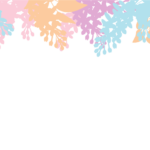 上部枠（花シルエット装飾）