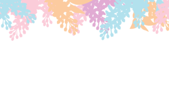 上部枠（花シルエット装飾）