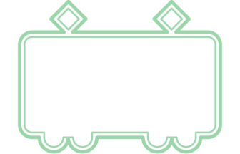 電車形フレーム（二重線枠）