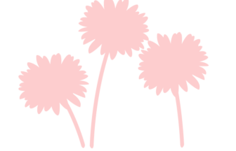 シルエットデザイン（ガーベラ）