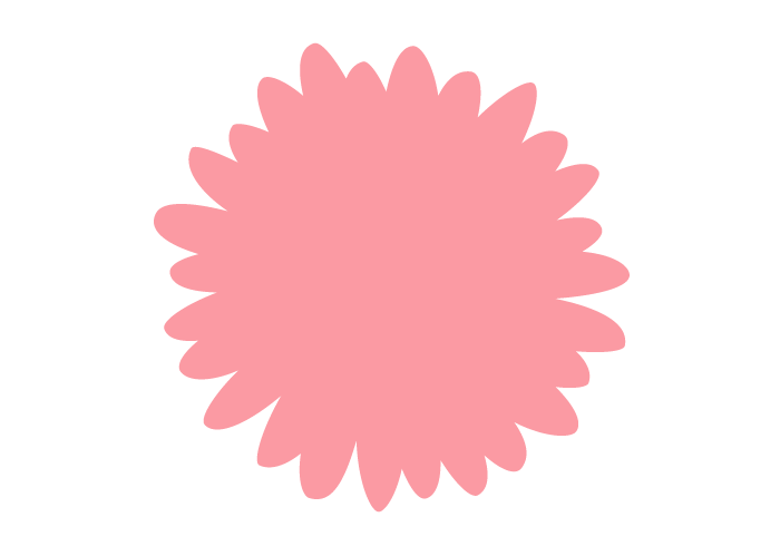 シルエットデザイン（ガーベラ）