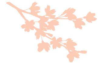 
シルエットデザイン（サクラ）

