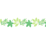 見出し下線（葉っぱ模様）