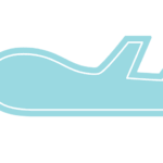 飛行機形フレーム（塗りつぶし枠）