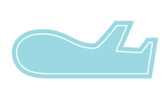 飛行機形フレーム（塗りつぶし枠）