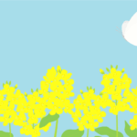 七十二候の菜虫化蝶（ハノハナとモンシロチョウ）