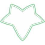 アイビー形フレーム（二重線枠）